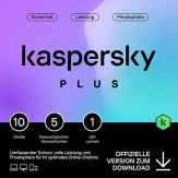 Kaspersky Plus - Abonnement-Lizenz (1 Jahr) - 10 Geräte - ESD - Win - Mac - Android - iOS - Deutsch