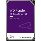 WD Purple WD23PURZ - Festplatte - 2 TB - intern - 3.5" (8.9 cm) - SATA 6Gb/s - 5400 rpm - Puffer: 256 MB