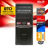 ACom BTO Starter PC R5 - Win 11 Pro - AMD Ryzen 5 4600G - 8 GB RAM - 256 GB SSD NVMe - DVD-Brenner - AMD Radeon Graphics (HDMI, DVI, VGA)