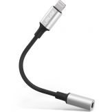 InLine Lightning auf Kopfhörerstecker Adapter - Lightning männlich zu Mini-Stecker weiblich - 10 cm - Schwarz - für Apple iPad/iPhone/iPod (Lightning)