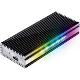 LC-Power LC-M2-C-MULTI-RGB - Speichergehäuse - M.2-SSD (PCIe NVMe & SATA) - USB 3.2 Gen. 2x1