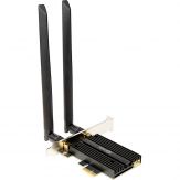 Inter-Tech DMG-36 - Netzwerkadapter - PCIe - WLAN + Bluetooth - 802.11a/b/g/n/ac/ax (Wi-Fi 6E) - Bluetooth 5.2