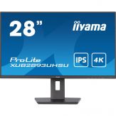 Iiyama ProLite XUB2893UHSU-B5 - LED-Monitor - 71.1 cm (28") - 4K - IPS - 300 cd/m² - 3 ms - Pivot - HDMI - DisplayPort - Lautsprecher - USB-Hub