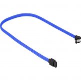 Sharkoon SATA-Kabel - Serial ATA 150/300/600 - SATA (W) - 60 cm - 90____deg; Stecker - eingerastet - Blau