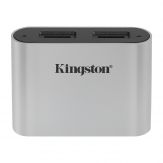 Kingston Workflow - Kartenleser (microSDHC UHS-I, microSDXC UHS-I, microSDHC UHS-II, microSDXC UHS-II) - USB-C 3.2 Gen 1 - extern