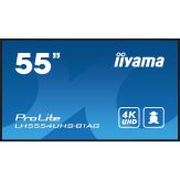 Iiyama LH5554UHS-B1AG - 138.8 cm (55") - 3840 x 2160 4K UHD - IPS - 3x HDMI - DVI, VGA, DisplayPort - 60Hz - LAN, Wi-Fi - 24h/7