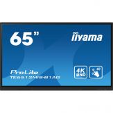 Iiyama ProLite TE6512MIS-B1AG - 165cm (65") - 3840 x 2160 4K UHD - IPS - 3x HDMI, DVI, VGA, HDMI-Out, USB-C 3.1, USB 3.0 - 2x Gb Lan, Wi-Fi - Webcam