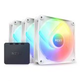 NZXT F Series F120 RGB Core Triple Pack - Gehäuselüfter - 120 mm - Mattes Weiß (Packung mit 3)