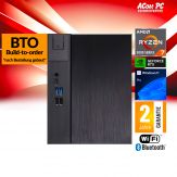 ACom BTO Ultra Gamer Cube R7-4060 - Win 11 Pro - AMD Ryzen 7 5700X - 32 GB DDR4 RAM - 1 TB SSD NVMe - RTX 4060 (8 GB) - 500 Watt - WLAN, BT