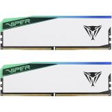 PATRIOT Viper Elite 5 White RGB - DDR5 - Kit - 96 GB: 2x 48 GB - DIMM 288-PIN - 6000 MHz / PC5-48000 - CL42 - 1.35 V - ungepuffert - on-die ECC - Weiß