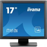 Iiyama ProLite T1731SR-B1S - LED-Monitor - 43.2 cm (17") - Touchscreen - 1280 x 1024 - TN - 250 cd/m² - 1000:1 - 5 ms - HDMI - VGA - DisplayPort