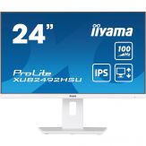 Iiyama ProLite XUB2492HSU-W6 - LED-Monitor - 61 cm (24") Full HD - 100 Hz - IPS - 0.4ms - PIVOT - HDMI - DisplayPort - Lautsprecher - USB-Hub