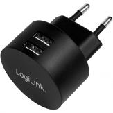 LogiLink - Ladegerät/Netzteil - 10.5 Watt - 2.1 A - 2 Ausgabeanschlussstellen (USB)