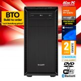 ACom BTO SILENT Grafik/Video Workstation R7-7700 - Win 11 Pro - AMD Ryzen 7 7700 - 32 GB DDR5 RAM - 1 TB SSD NVMe - 750W - WLAN, BT