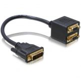 DeLOCK - Adapter-Kabel - DVI-I (M) <-> 2 x VGA HD-15 (W) - 20 cm