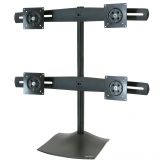 Ergotron DS100 Quad-Monitor Desk Stand | Aufstellung für Quad-Flachbildschirm | Aluminium, Stahl | Schwarz | Bildschirmgröße: up to 61.0 cm (24" )
