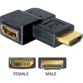 DeLOCK - Video- / Audio-Adapter - HDMI - HDMI, 19-polig (W) - HDMI, 19-polig (M) - 90____deg; Winkel Adapter
