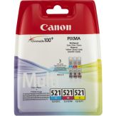 Canon CLI-521 Multipack - 2934B010 - Tintenbehälter - 1 x Gelb, Cyan, Magenta