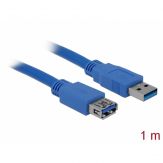 DeLOCK - USB 2.0/3.0 Verlängerungskabel - 4-polig USB Typ A Stecker auf 4-polig USB Typ A Buchse - 1 m - Blau