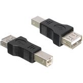 DeLOCK Adapter Gender Changer - USB-Adapter - USB Typ A, 4-polig (W) - USB Typ B, 4-polig (M)