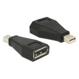DeLock DisplayPort-Adapter - Mini-DisplayPort (M) - DisplayPort (W) - Schwarz