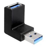 Delock Adapter USB 3.0 Typ-A Stecker > Typ-A Buchse gewinkelt 90____deg; vertikal