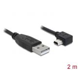 DeLock USB-Kabel - USB Typ A, 4-polig (M) - Mini-USB, Typ B (M) - 2m