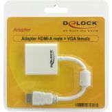 DeLock High Speed HDMI with Ethernet - Videoanschluß - HDMI, 19-polig (M) -  HDMI-A 19 Pin Stecker > VGA 15 Pin Buchse