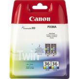 Canon CLI-36 Twin Pack - 2-pack - Farbe (Cyan, Magenta, Gelb) - original - Blisterverpackung