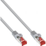 Netzwerk Patchkabel - S/FTP (PiMf) - Cat.6 - 250MHz - PVC - CCA - 0,25m - grau