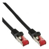 Netzwerk Patchkabel - S/FTP (PiMf) - Cat.6 - 250MHz - PVC - CCA - 0,5m - schwarz