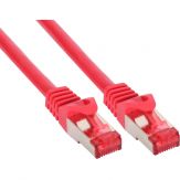 Netzwerk Patchkabel - S/FTP (PiMf) - Cat.6 - 250MHz - PVC - CCA - 1m - rot