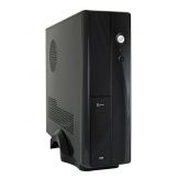 LC Power LC-1400mi - Desktop / Slimline micro ATX mit 200 Watt Netzteil ( SFX12V 3.2 ) - Schwarz - USB/Audio