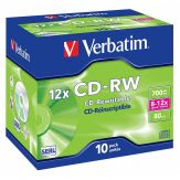 Verbatim - 10 x CD-RW - 700 MB 8x - 12x - Jewel Case (Schachtel)