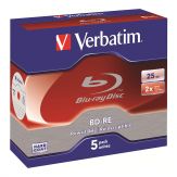 Verbatim - 5 x BD-RE - 25 GB 2x - Jewel Case (Schachtel)