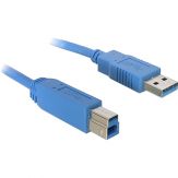 USB3.0 Verbindungskabel 1,8m st.A <> st.B , Schwarz