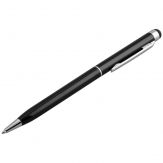 Touchpen für kapazitive Touchscreens (Schwarz) mit Kugelschreiber - Stift / Pen für kapazitive Touchscreens