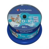 Verbatim DataLifePlus 43438 - 50 x CD-R - 700 MB 52x - breite bedruckbare Oberfläche - Spindel