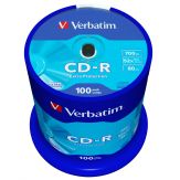 Verbatim - 100 x CD-R - 700 MB ( 80 Min ) 52x - Spindel