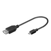 Goobay - USB-Adapter - 5-polig Micro-USB Typ B (M) bis USB (W) - 20 cm