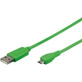 Goobay micro-USB Sync- & Ladekabel - USB A - Micro-USB B - 1m - Kabel - Digital / Daten Kabel - 5-polig - Grün